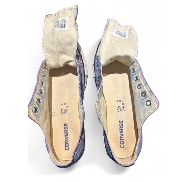 Converse Women's Purple and Blue Patterned Sneakers - Picture 7 of 10
